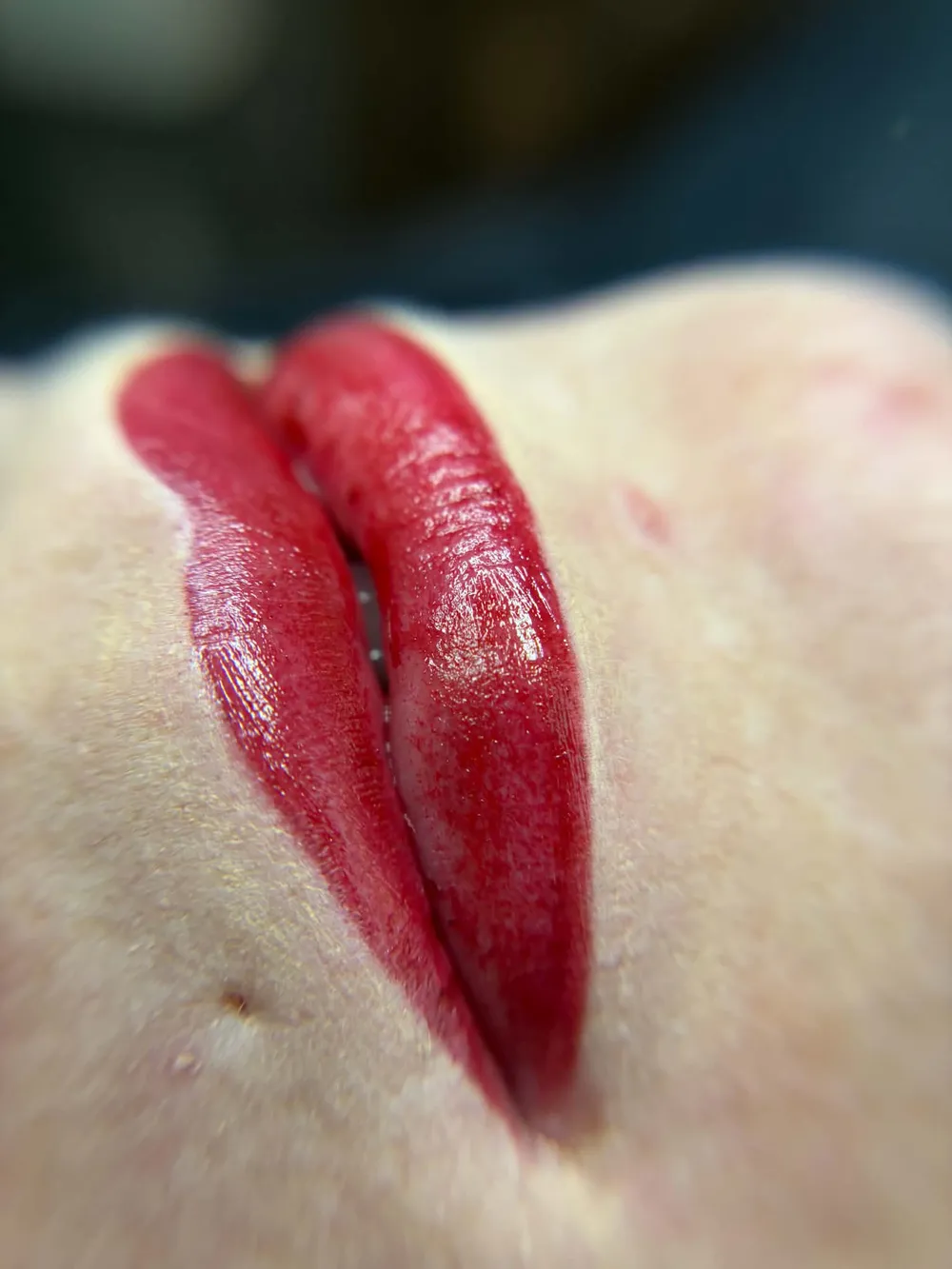 Permanentní make-up rtů, stínování, práce Hany Kučerové